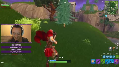 She hits those!