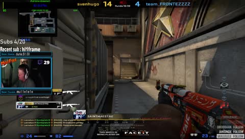 bara mistfire kan se skott när han kollar bort från skärmen