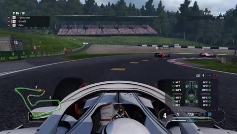 Formation lap incident