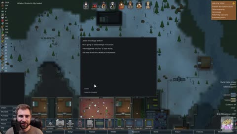 Jester losing it after his friends Bugasu and Capidosian die.