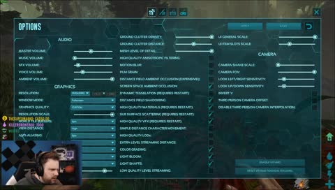 ARK settings (pause it)