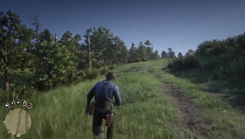 олень сбил с ног