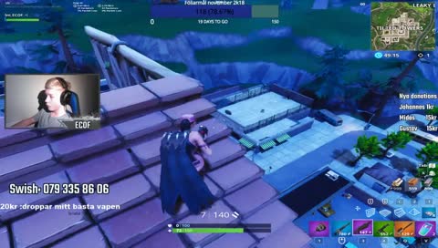 Fortnite ECOF// snö över hela mappen ?? välgörenhetsstream!! Alla kommer in, pengarna går till prost