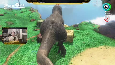 T rex monté sur ressort 