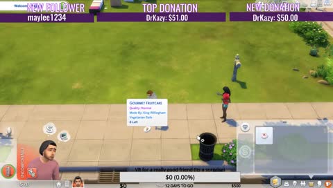 nude man requires fruit cake