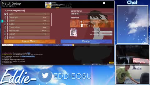 Eddie doing girl push ups 