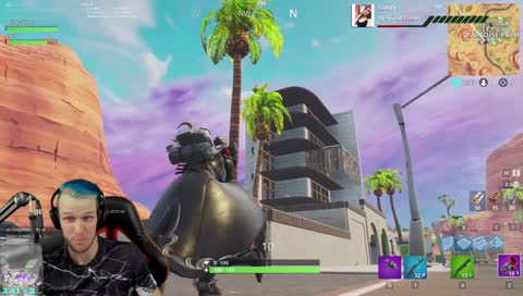 budget pink panther is caged on fortnite screen and can't escape