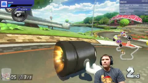 Enoj's priceless reaction. / Alt. Title: Lag or Hacker? [Mario Kart 8 Deluxe]