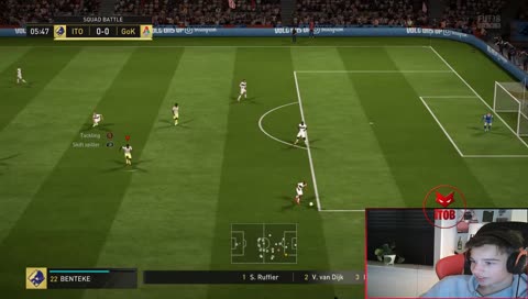 Palle når han står på mål