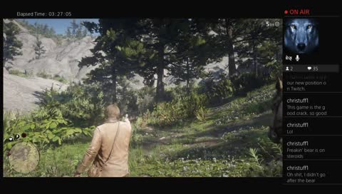 Twisted reenacts the scene from "The Revenant" 