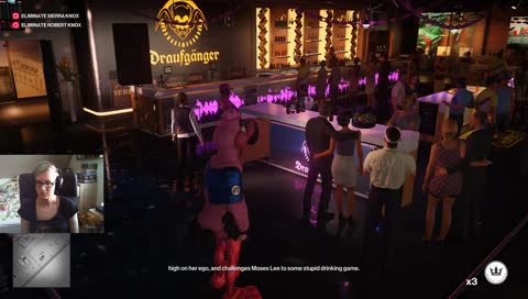 She just couldn't resist the music LUL