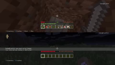 EATINGBRUSH VS CREEPER V DOME 😂😂