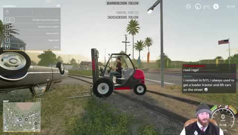 Fighting with the car