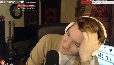 the bits are getting to him