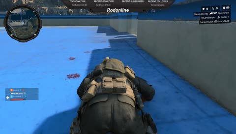 He's got a rocket launcher.