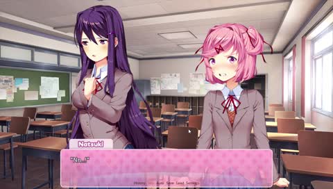 Impressed by her big... words.