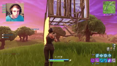 He sniped him in midair