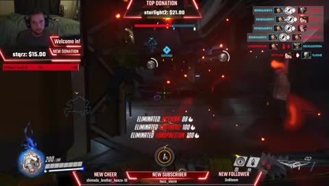 Quad Kill ult (Hanzo)