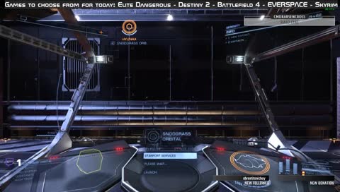 Elite: Dangerous - watching new player landing