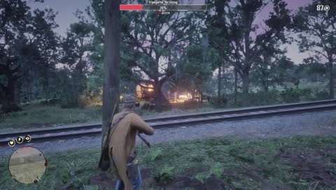 HAHA er geht mit einem Lasso zu einer Schießerei !!