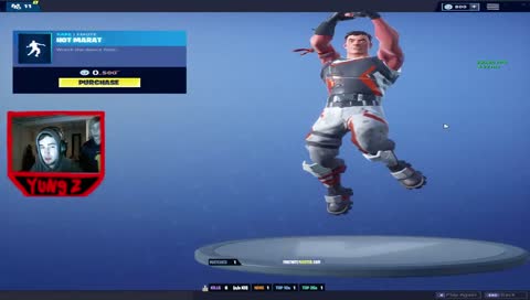 Adult man shows off his moves