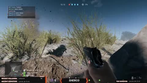 Sherco's character imitating him IRL