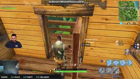 Shotgun falls to his death.