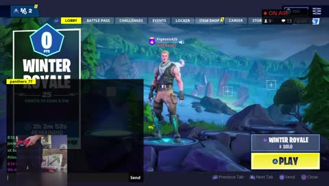 Second night shout out!SQUAD LOVE*** DAB FOR DUBS***BEST FORTNITE PLAYER (in my family) w/Pigeons420