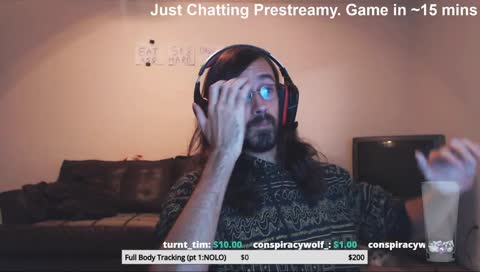 "You're not streaming right now are you?
