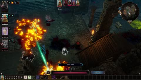 Loop niet in die olie hé