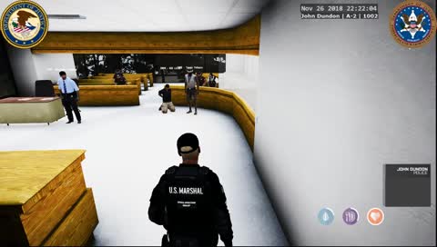 Bill Little going down.