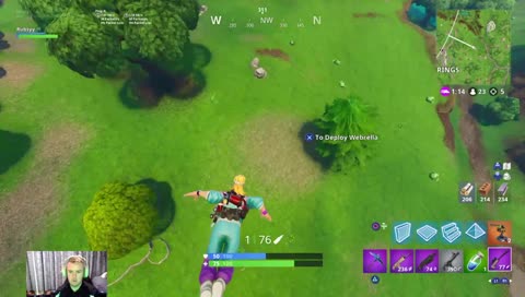 Rubsyy grabbing a lift from a bot