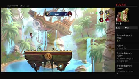 Dat_Whoo_Whoo Brawlhalla Morning Fighting some legends and trying not too fall off the map.
