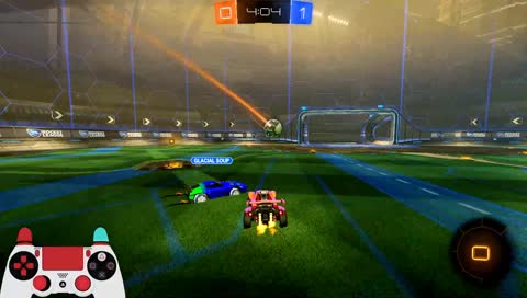 nytro saving his own flip reset goal then leaving
