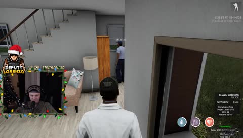 There's a dude in my house.