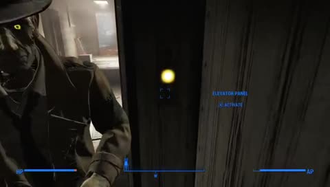 Bethesda hiding the loading screen by turning the lights down, but they load Nick somewhere else