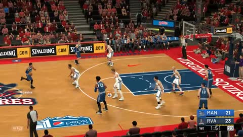 Huge Block off the backboard!