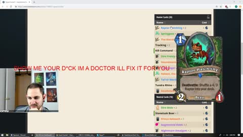 They liked my deck. Part 1. https://clips.twitch.tv/SteamyLuckyHyenaHumbleLife