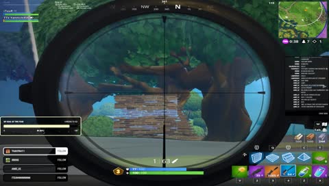 lekkere headshot van sniper 