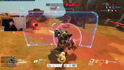 シャターを瞬間的にシールドで防ぐ