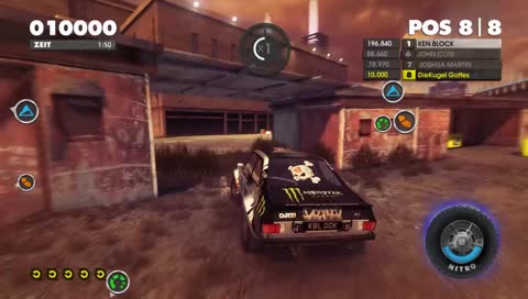 Eine Kugel beim driften