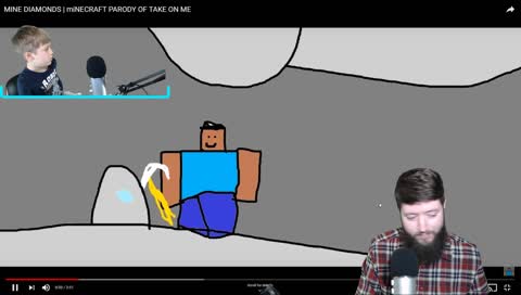 steve watching mining diamonds its ironic cause his name is steve