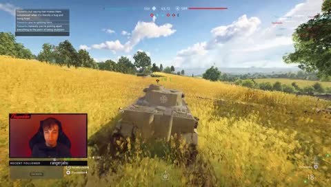 flew too close to the..tank?