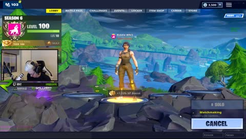 minst 8 kills og win 