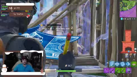 In the front of the face