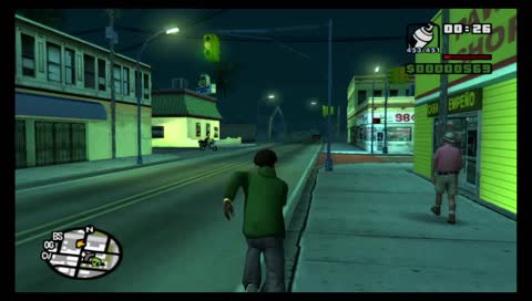 CJ rides on top of cop