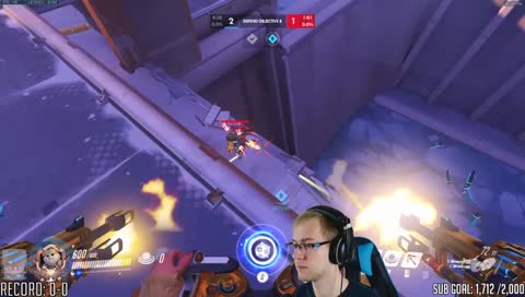 Fitz boops pharah w/ hamtaro