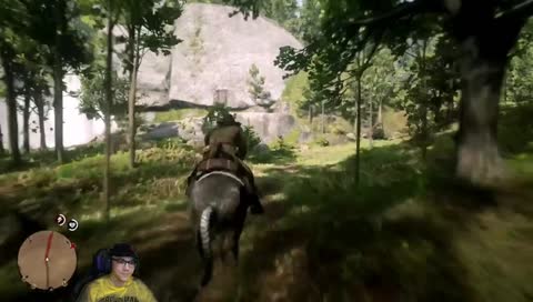 You stupid horse! .. Yup... blame the horse!