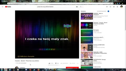KARAOKE - PRZEZ TWE OCZY ZIELONE