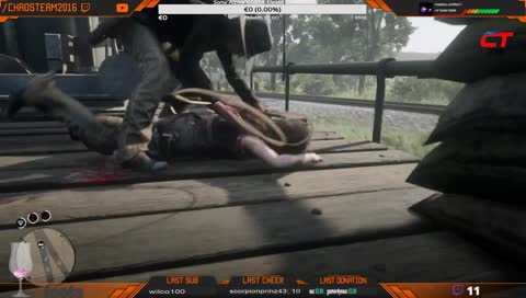 einfach vom Zug geworfen :D :D :D 